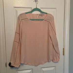 Loft Pink Long Sleeve Shirt